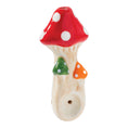 Laad de afbeelding in de Gallery-viewer, Wacky Bowlz Tri Mushroom Ceramic Pipe - 4"