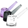 Laad de afbeelding in de Gallery-viewer, Simple Elegance Hammer Glass Hand Pipe - 3.75" / Colors Vary