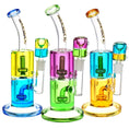 Laad de afbeelding in de Gallery-viewer, Pulsar Bicolor Glycerin Chugger Water Pipe | 9.75" | 14mm F