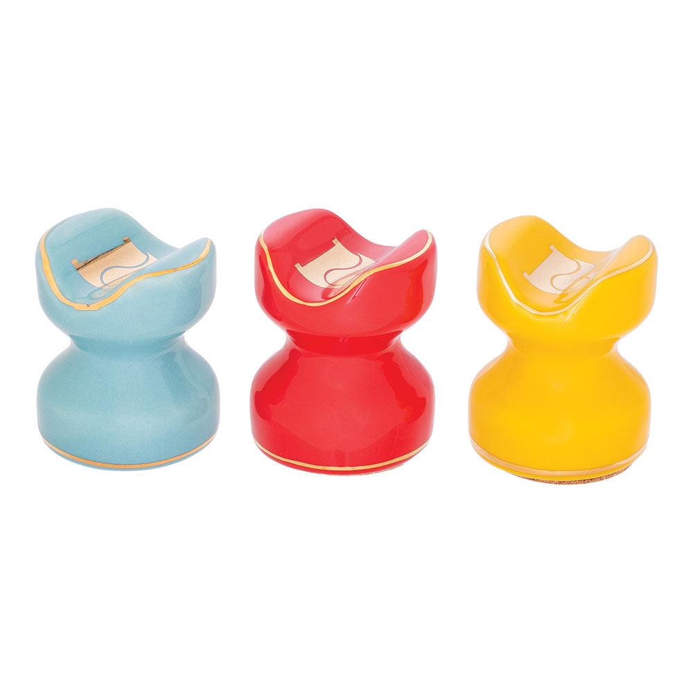 Lucienne Ceramic Cigar Rest - Assorted Colors & Styles (12 pack)