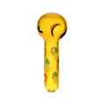 Load image into Gallery viewer, Pulsar Fruit Series Pineapple Express Herb Pipe Glow Duo - 10" / 14mm F