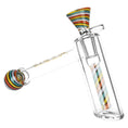 Laad de afbeelding in de Gallery-viewer, Pulsar Retro Rave Wig Wag Bubbler w/ Herb Slide - 6.25" / 14mm F