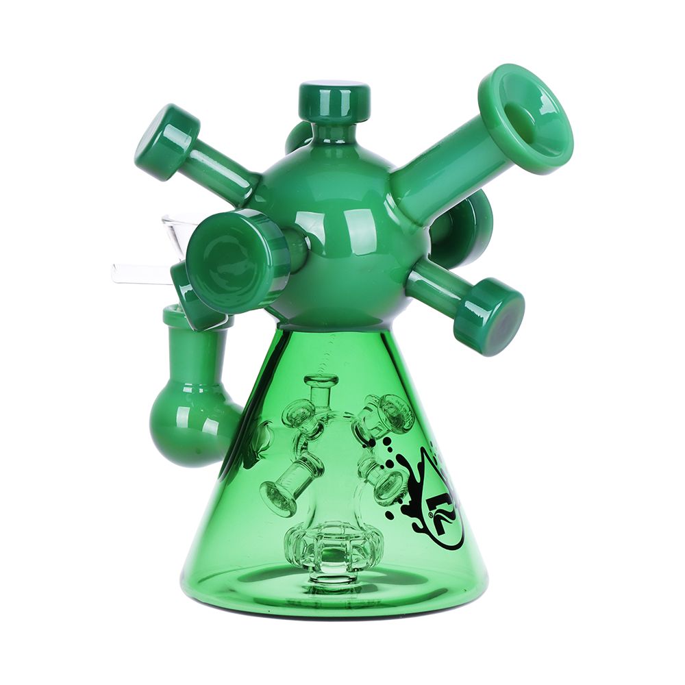 Pulsar Molecule Glass Water Pipe - 7"