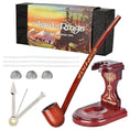 Laad de afbeelding in de Gallery-viewer, BUNDLE - Pulsar Shire Pipes ARAGORN Smoking Pipe & Middle-Earth Pipe Stand