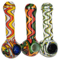 Load image into Gallery viewer, Blurred Vision Wig Wag Glass Spoon Pipe