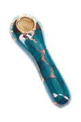 Cargar la imagen en la vista de la galería, Ancient Creations Ceramics Spoon Hand Pipe – Brass Screen – Made in USA