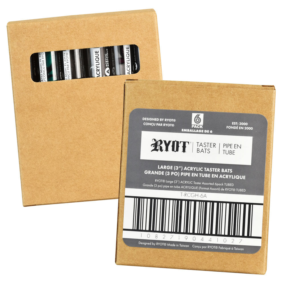 RYOT 8mm Acrylic Taster | Assorted | 6pc