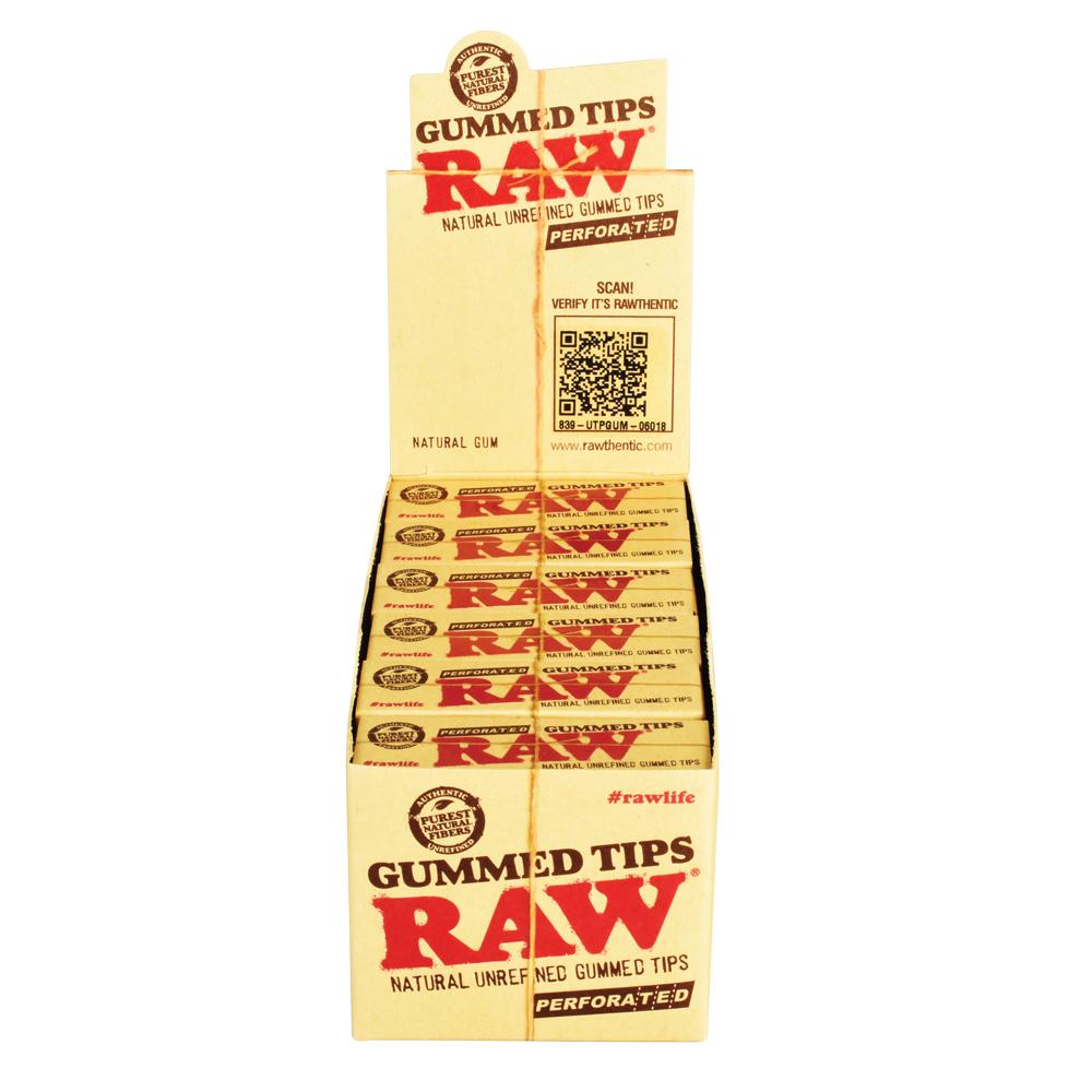 RAW Natural Perforated Gummed Tips