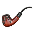 Laad de afbeelding in de Gallery-viewer, Pulsar Shire Pipes Engraved Bent Brandy Cherry Wood - 5.5"