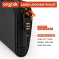 Load image into Gallery viewer, Ongrok Carbon-lined Wallets with Combination Lock V 2.0 | 3" Sizes (Small, Medium, Large)