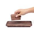 Cargar la imagen en la vista de la galería, Marley Natural Black Walnut Rolling Tray