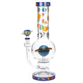 Laad de afbeelding in de Gallery-viewer, Pulsar Rings of Saturn Bubble Base Glass Water Pipe - 12.75" / 14mm F