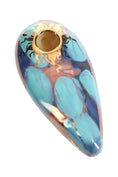 Cargar la imagen en la vista de la galería, Ancient Creations Ceramics Oval Hand Pipe – Brass Screen – Made in USA