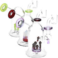 Laad de afbeelding in de Gallery-viewer, Pulsar Bioluminescence Shroom Perc Mini Glass Dab Rig - 5"