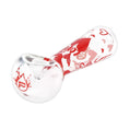 Laad de afbeelding in de Gallery-viewer, Pulsar Valentine's Hearts 'n' Roses Glass Herb Pipe Duo - 10" / 14mm F