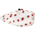 Load image into Gallery viewer, White Heart Red Polka Dots Glass Hand Pipe