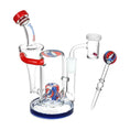 Cargar la imagen en la vista de la galería, Grateful Dead x Pulsar Honest Tune Recycler Rig Set - 8.5" / 14mm F