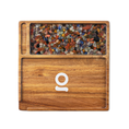 Laad de afbeelding in de Gallery-viewer, Ongrok Premium Natural Acacia Wood Tray | 9.5" x 9.5"
