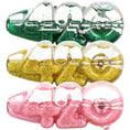 Laad de afbeelding in de Gallery-viewer, Glitter 420 Glycerin Glass Hand Pipe - 4.25" (4 pack)