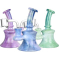 Cargar la imagen en la vista de la galería, Marbled Tie Dye Mini Glass Dab Rig
