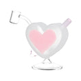 Load image into Gallery viewer, Heart Sparkles Glass Mini Rig - 4.5" / 10mm F / Colors Vary