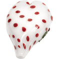 Load image into Gallery viewer, White Heart Red Polka Dots Glass Hand Pipe