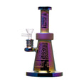 Laad de afbeelding in de Gallery-viewer, Human Grade Aztec (Sandblasted) Glass Water Pipe