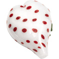 Load image into Gallery viewer, White Heart Red Polka Dots Glass Hand Pipe