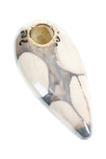 Cargar la imagen en la vista de la galería, Ancient Creations Ceramics Oval Hand Pipe – Brass Screen – Made in USA