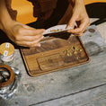 Cargar la imagen en la vista de la galería, Marley Natural Black Walnut Rolling Tray