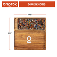 Laad de afbeelding in de Gallery-viewer, Ongrok Premium Natural Acacia Wood Tray | 9.5" x 9.5"