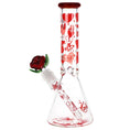 Laad de afbeelding in de Gallery-viewer, Pulsar Valentine's Hearts 'n' Roses Glass Herb Pipe Duo - 10" / 14mm F