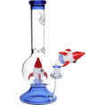 Laad de afbeelding in de Gallery-viewer, Pulsar Rocketship Glass Water Pipe - 12" / 14mm F