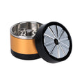 Laad de afbeelding in de Gallery-viewer, Aluminum Manually Operated Herb Mill - 5pc / 2.5" / Colors Vary