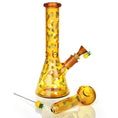 Load image into Gallery viewer, Pulsar Fruit Series Pineapple Express Herb Pipe Glow Duo - 10" / 14mm F