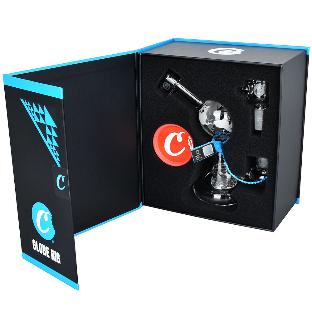 Cookies Globe Glass Water Pipe - 6.5" / 14mm F