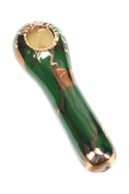 Cargar la imagen en la vista de la galería, Ancient Creations Ceramics Spoon Hand Pipe – Brass Screen – Made in USA