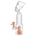 Load image into Gallery viewer, Pharoah Head Frosted Glass Water Pipe - 11.5" / 14mm F