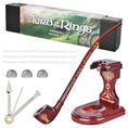 Laad de afbeelding in de Gallery-viewer, Pulsar Shire Pipes x LoTR RIVENDELL Pipe & MIDDLE-EARTH Pipe Stand Bundle - 12.75"