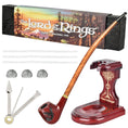 Laad de afbeelding in de Gallery-viewer, Pulsar Shire Pipes x LoTR SMAUG Pipe & MIDDLE-EARTH Pipe Stand Bundle - 11.5"