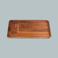 Cargar la imagen en la vista de la galería, Marley Natural Black Walnut Rolling Tray