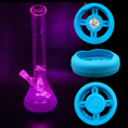 Laad de afbeelding in de Gallery-viewer, Bong Base Bumper Coin Battery 4.25in-6in Bases Silicone Fits Variety of Shapes