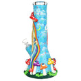 Load image into Gallery viewer, Sneaky Skeleton And Watchful Fungi Glow In Dark Beaker Water Pipe-12.5" / 14mm F