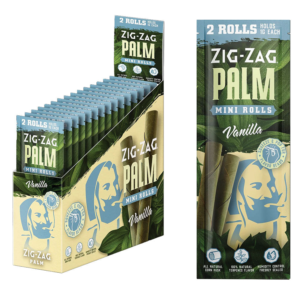 Zig Zag Mini Palm Rolls | 2pk | 15pc Display