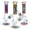 Laad de afbeelding in de Gallery-viewer, Pulsar Design Series Flared Beaker Glass Water Pipe