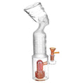 Load image into Gallery viewer, Pharoah Head Frosted Glass Water Pipe - 11.5" / 14mm F