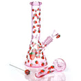 Load image into Gallery viewer, Pulsar Fruit Series Strawberry Cough Herb Pipe Glow Duo - 10" / 14mm F