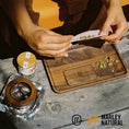 Cargar la imagen en la vista de la galería, Marley Natural Black Walnut Rolling Tray