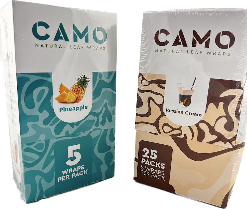 CAMO Natural Tea Leaf Blunt Wrap (doos met 2 smaken)