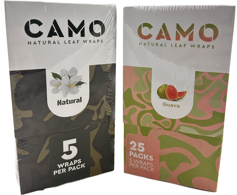 CAMO Natural Tea Leaf Blunt Wrap (doos met 2 smaken)